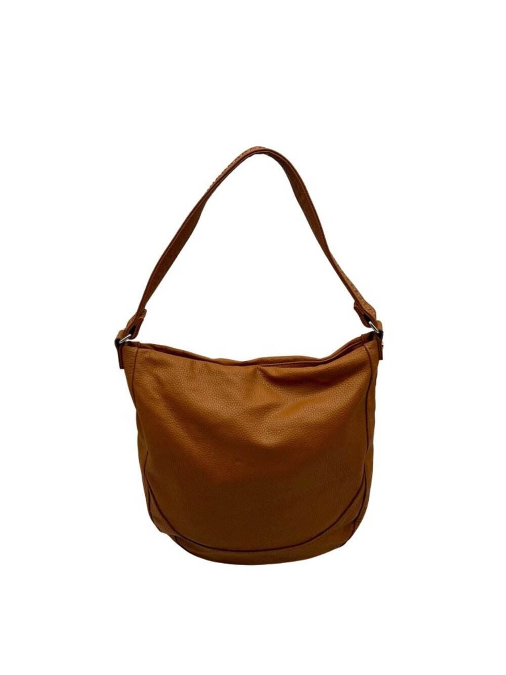 Thirty-One Tan Pebbled Faux Leather Hobo Bag